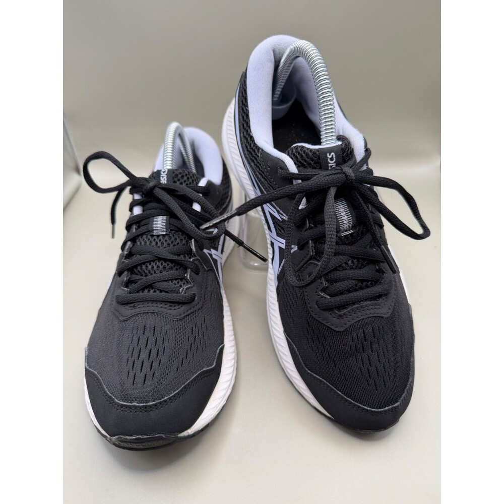 ASICS GEL Contend 7 Womens Sz 9 WIDE Black Running Sneakers 1012A910